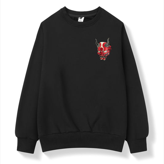 SW9060 Red Demon Embroidered Sweater