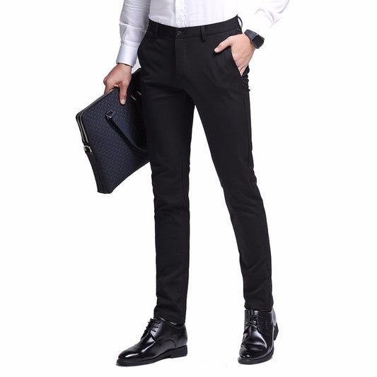 Brand Summer Slim-Fit Casual Suit Pants