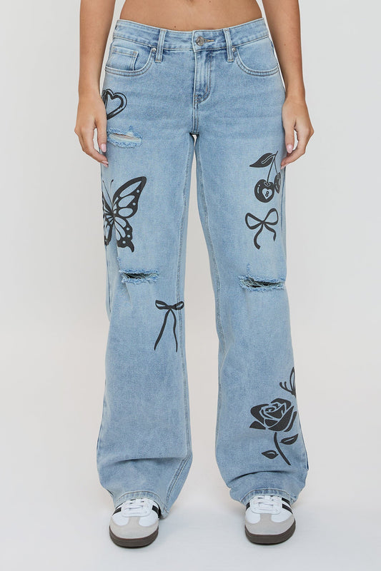Women's Britney Wide Leg Jeans