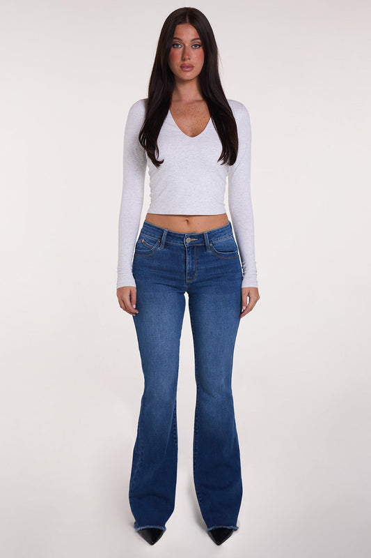 Women's Luxe High Rise WannaBettaButt Flare Jeans