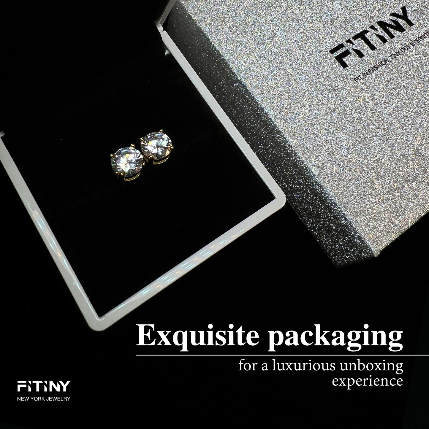 3 Pieces Lunar Starlight Glow Earring Set, 18k Gold and White Gold Stud Drop Hoop, S925 Needle, Stacked Lobe Designs with Dazzling Zirconia