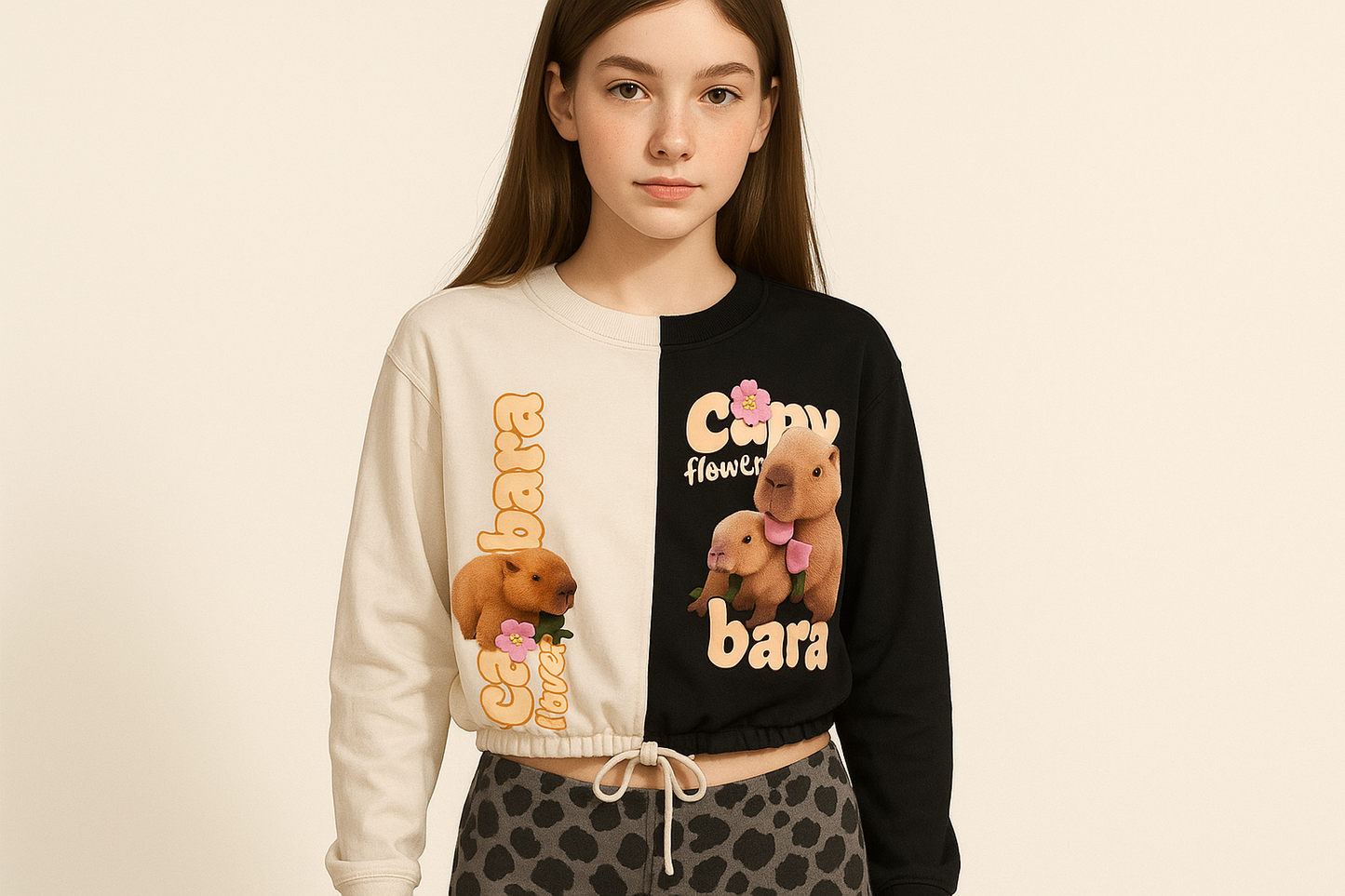 Modelo ilustrado mΓ‘s realista con crop top