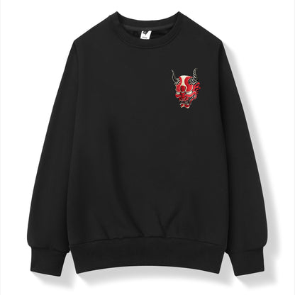 SW9060 Red Demon Embroidered Sweater