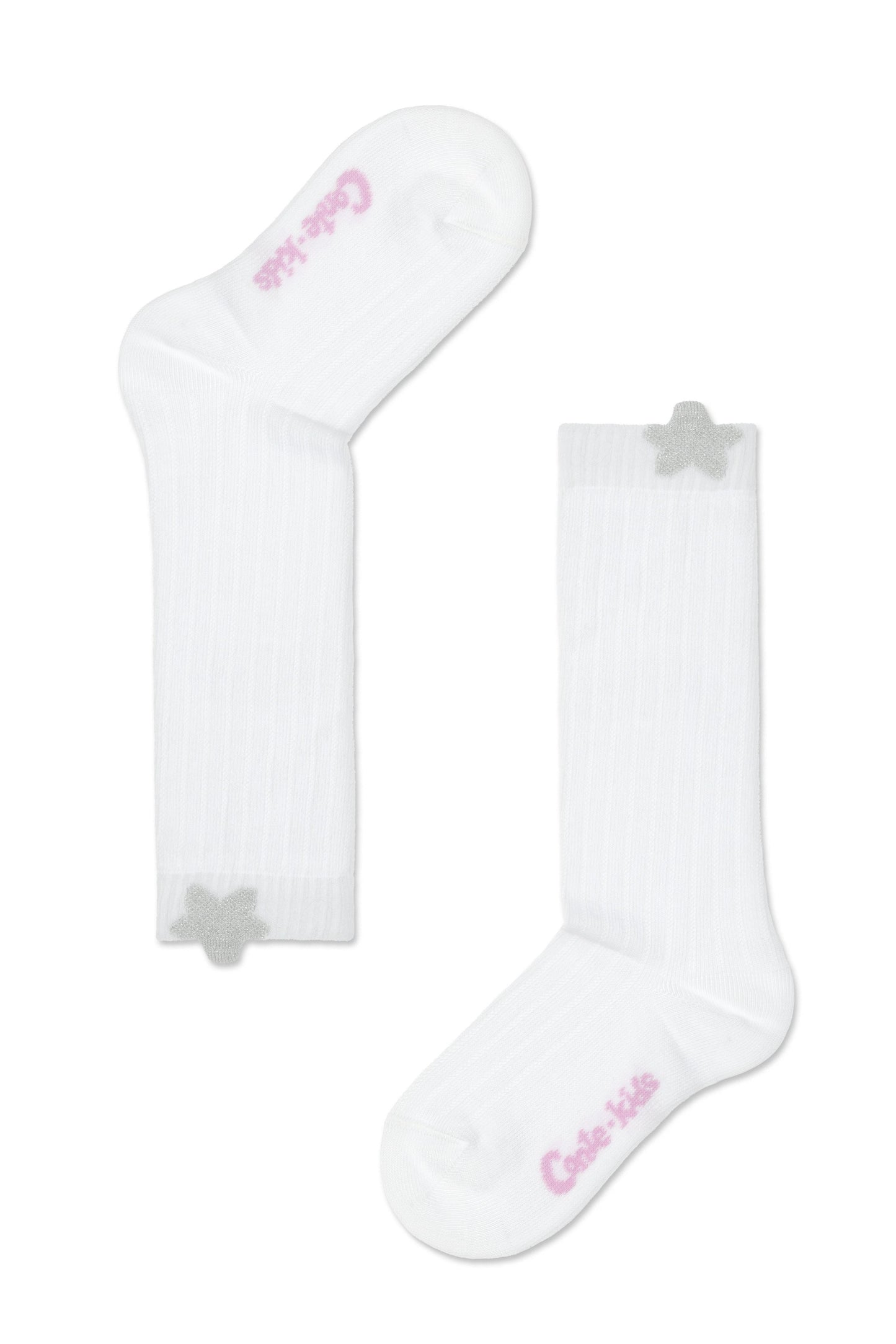 Conte-Kids Cotton Knee-Highs Tip-Top 047 - Shimmering Picot