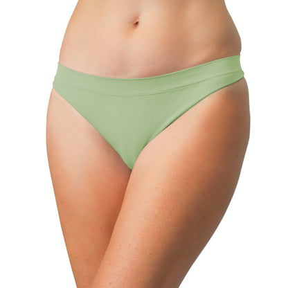 Seamless Ribbed Tag Free Thong