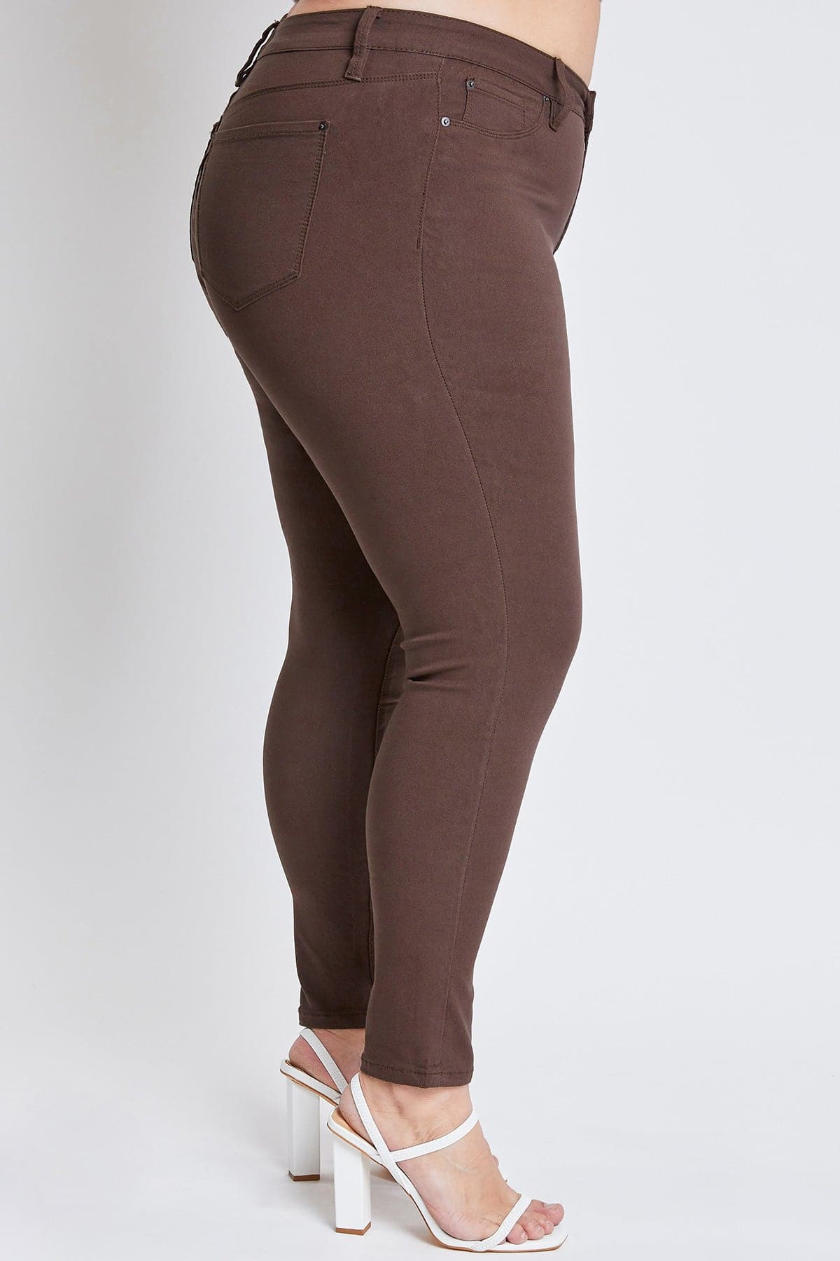 Women's Plus Mid Rise Hyperstretch Skinny Pants