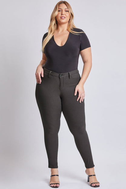 Women's Plus Mid Rise Hyperstretch Skinny Pants