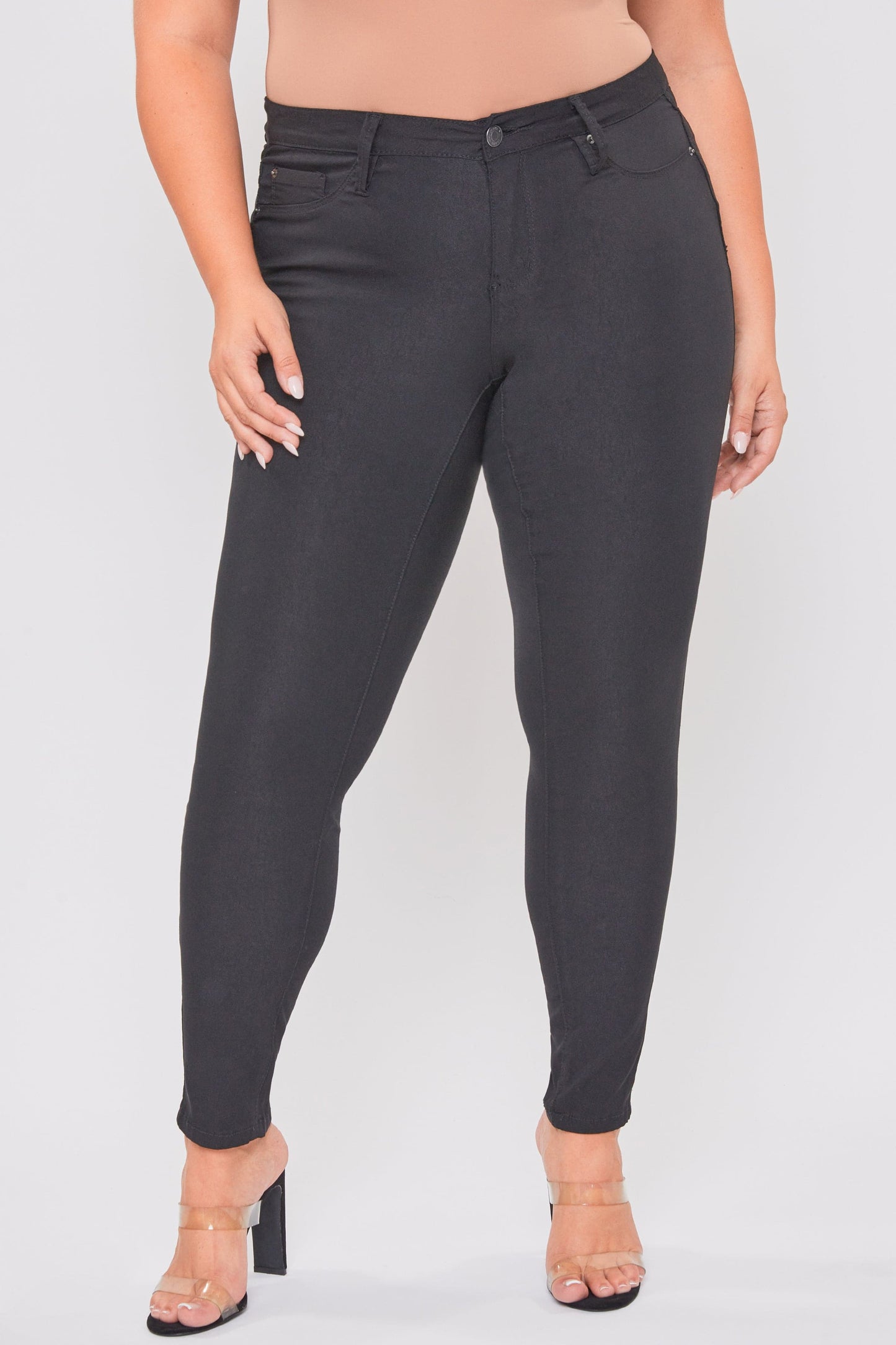 Women's Plus Mid Rise Hyperstretch Skinny Pants