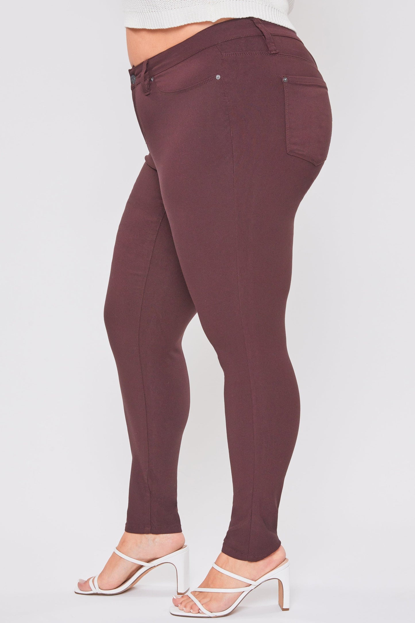 Women's Plus Mid Rise Hyperstretch Skinny Pants