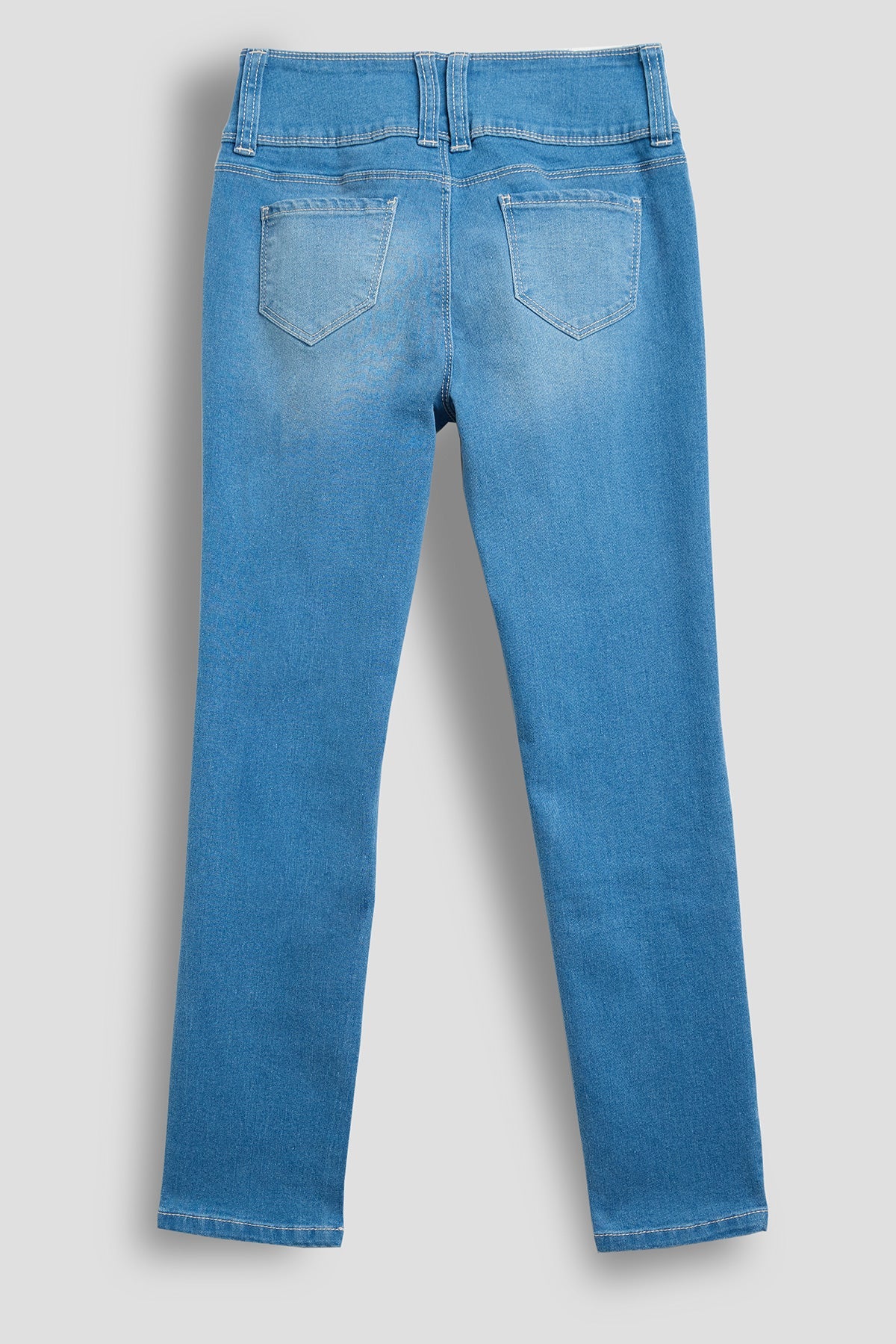 Girls 3 Button Essential Skinny Jeans With Faux Front Pockets