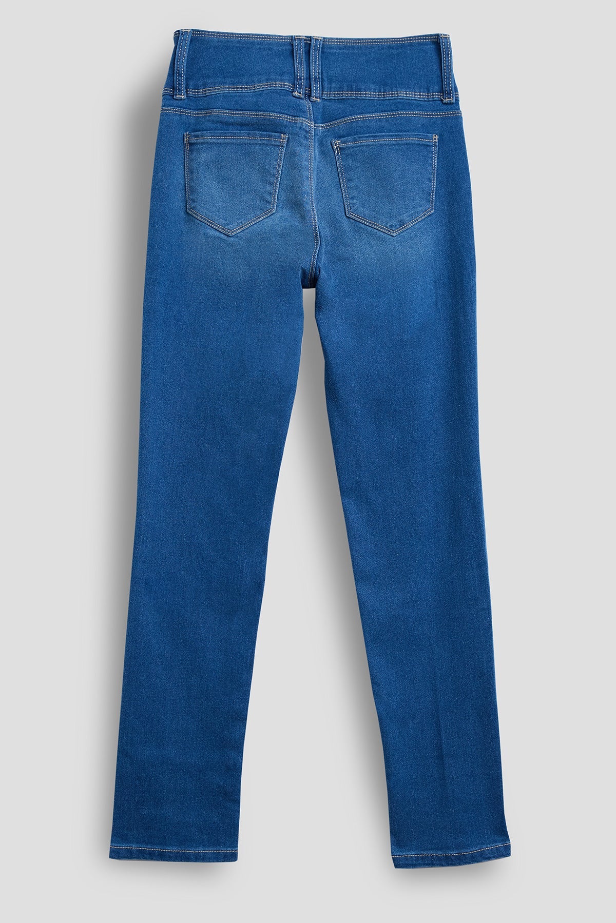 Girls 3 Button Essential Skinny Jeans With Faux Front Pockets