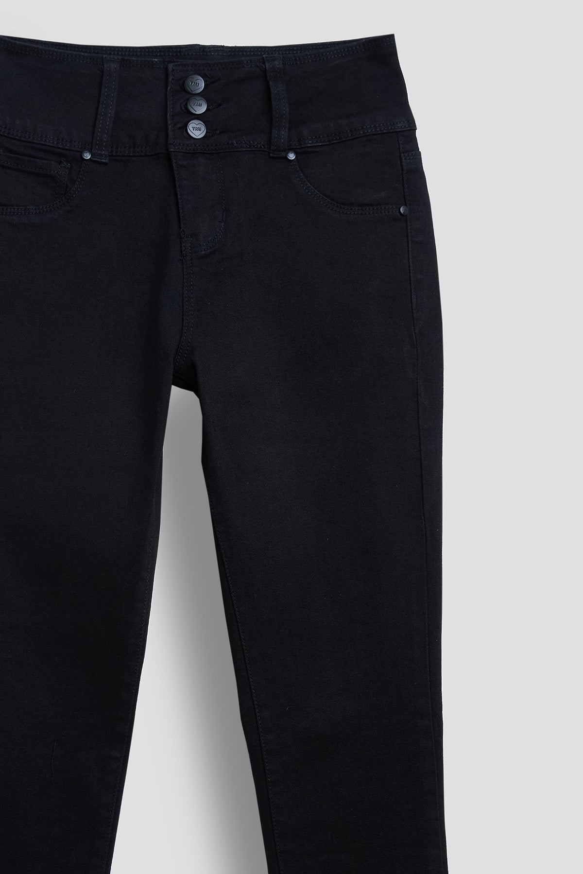 Girls 3 Button Essential Skinny Jeans With Faux Front Pockets