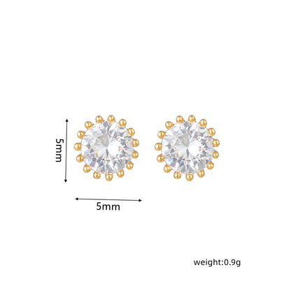 16 Pairs Pink Heart Stud Hoop Huggies Drop Earrings Set, 18K Gold Plated Stacking CZ & Pearl Designs, Planet Snowflake Moon Star