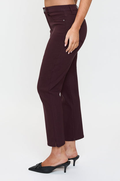 Women's High Rise Hyperstretch Cropped Straight Pants