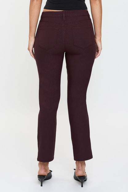 Women's High Rise Hyperstretch Cropped Straight Pants