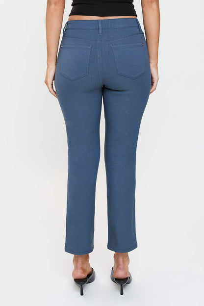 Women's High Rise Hyperstretch Cropped Straight Pants