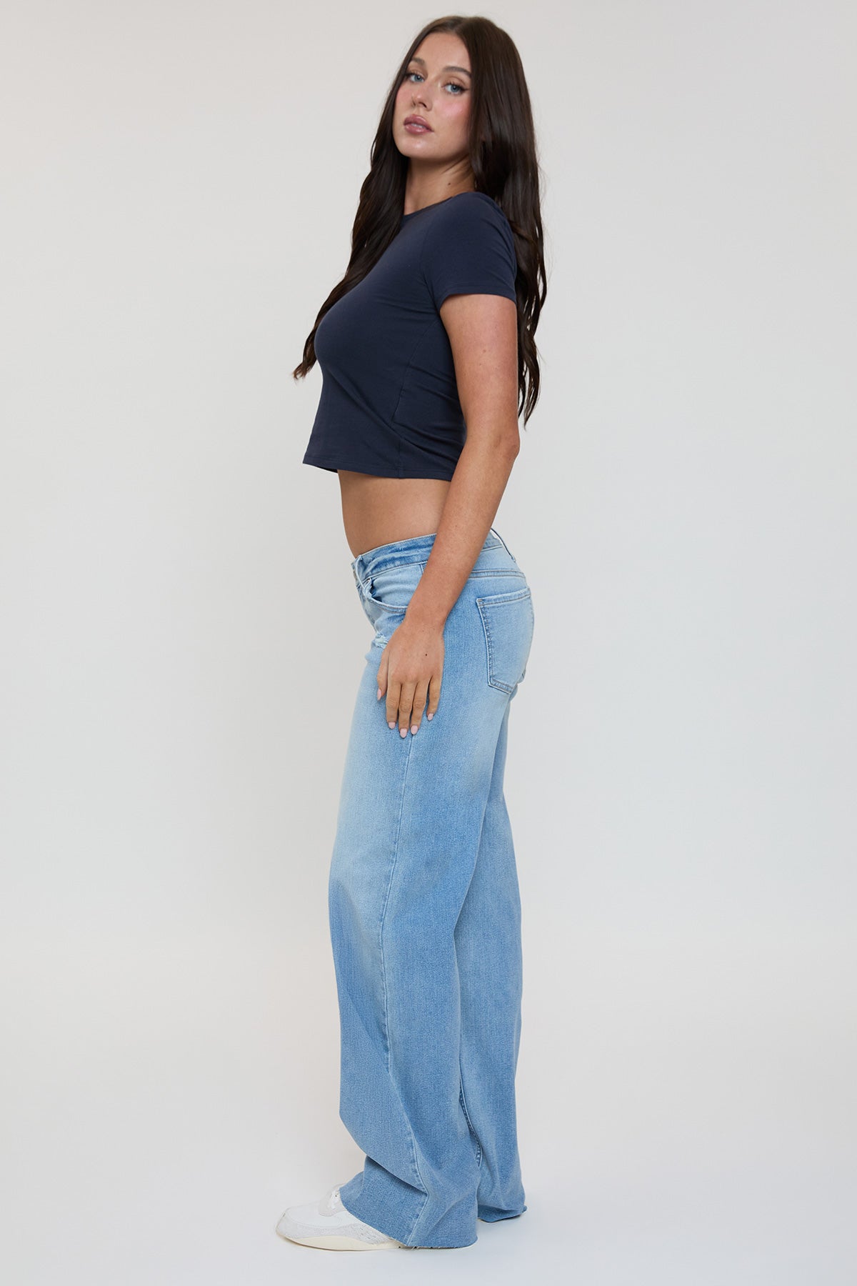 Women's Britney Low Rise Wide Leg Jeans