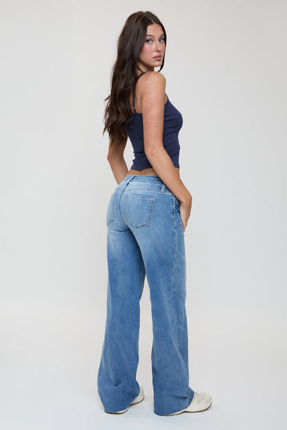 Women's Britney Low Rise Wide Leg Jeans