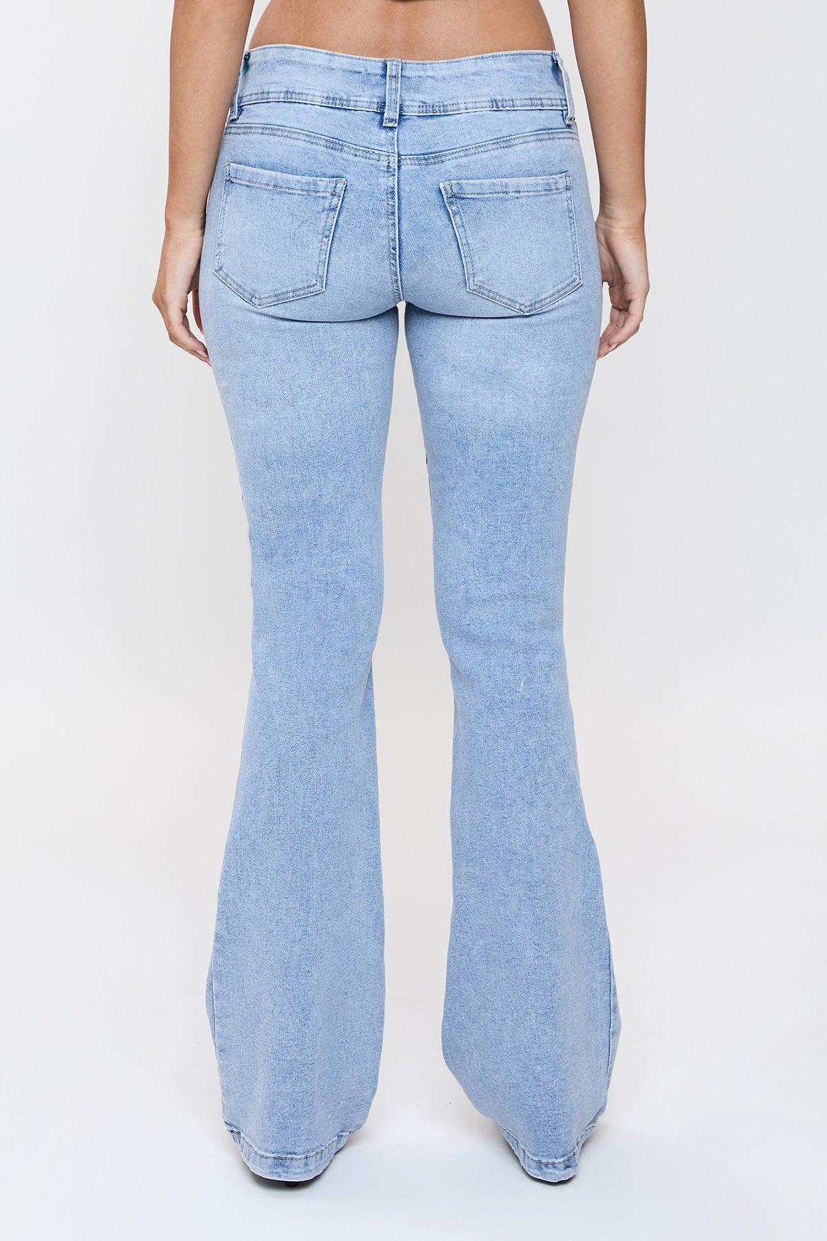 Women's Patch Pocket Flare Jeans