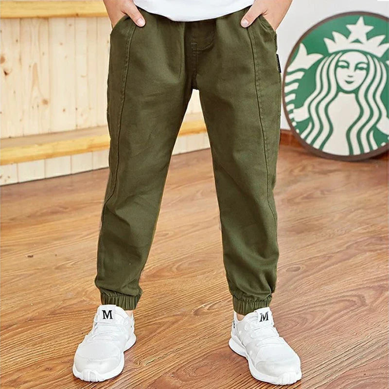 Boys Cotton Cargo Pants