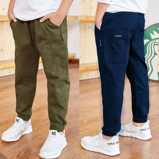 Boys Cotton Cargo Pants