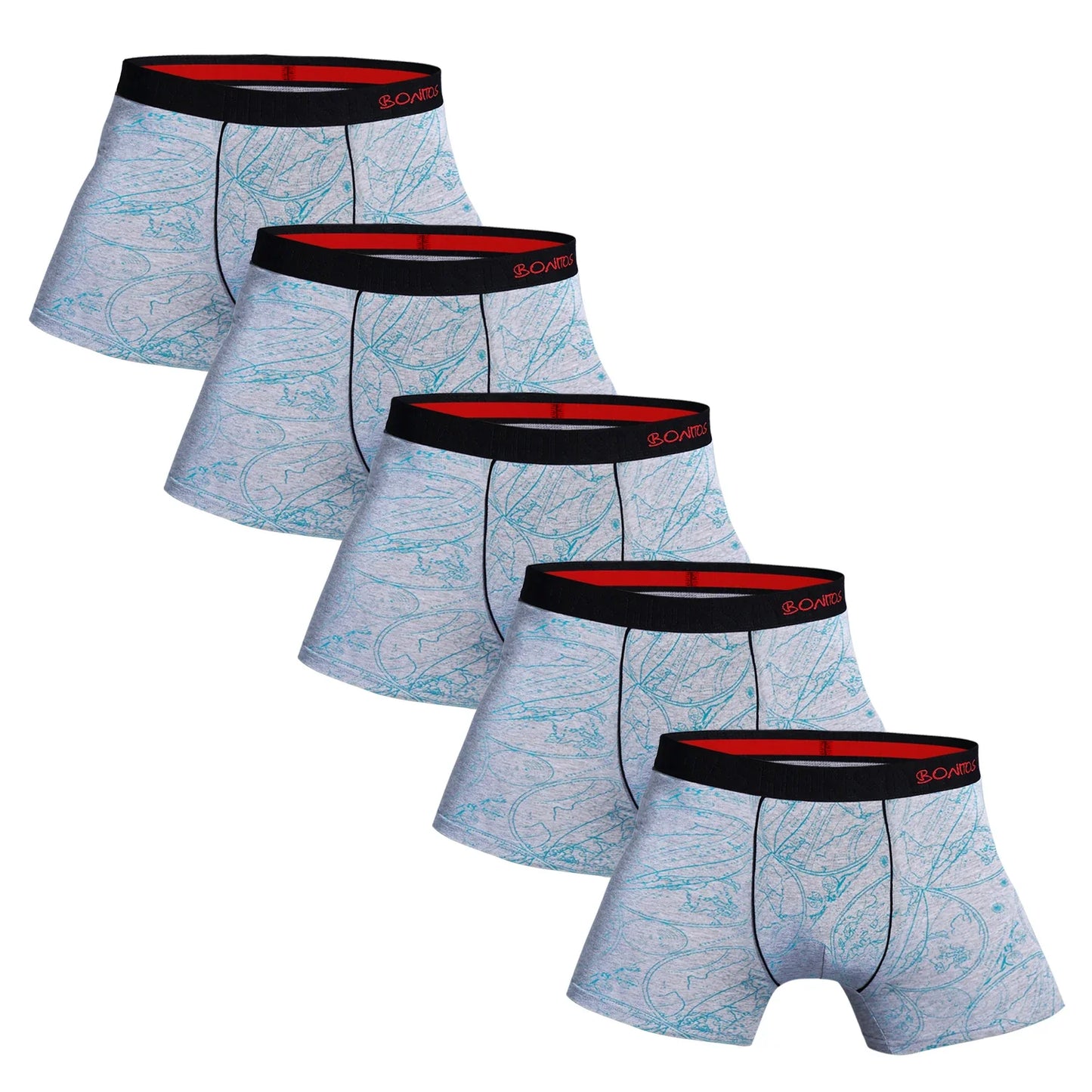 5pcs Pack Cotton Men Underwear Boxers