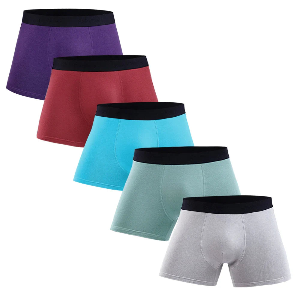 5pcs Pack Cotton Men Underwear Boxers