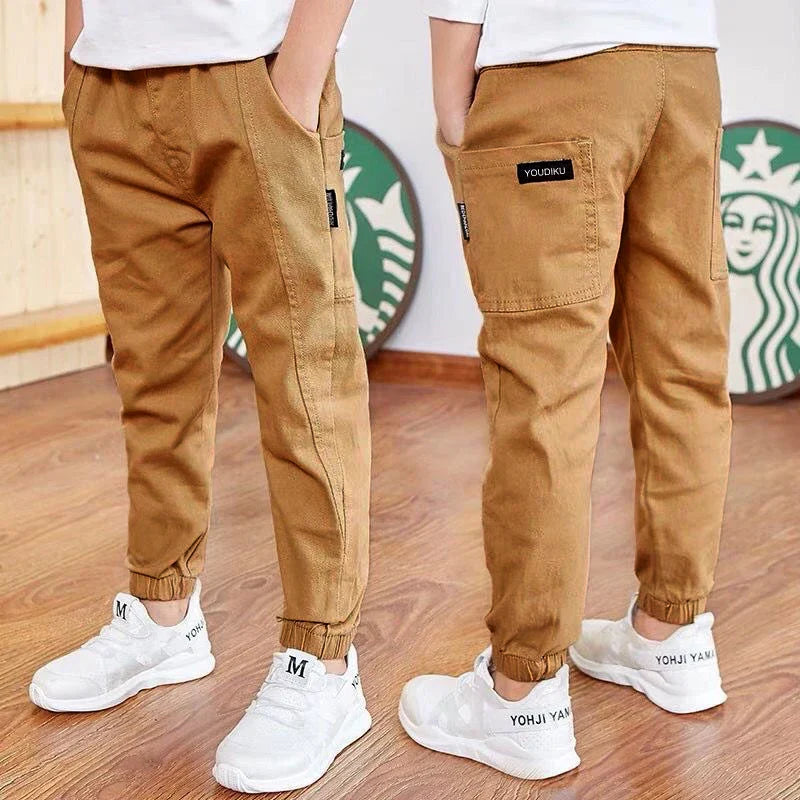 Boys Cotton Cargo Pants
