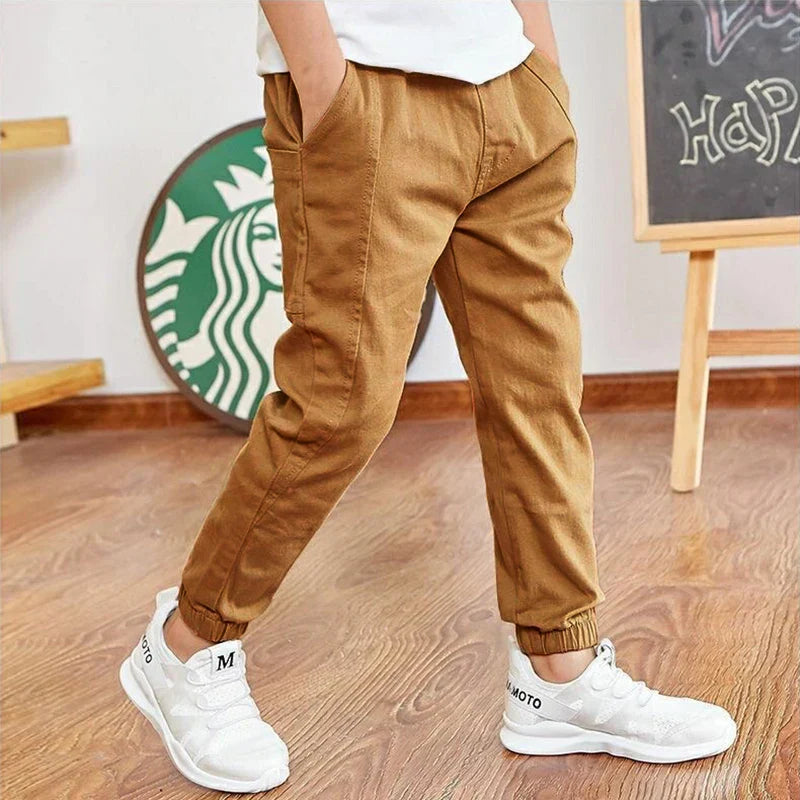 Boys Cotton Cargo Pants