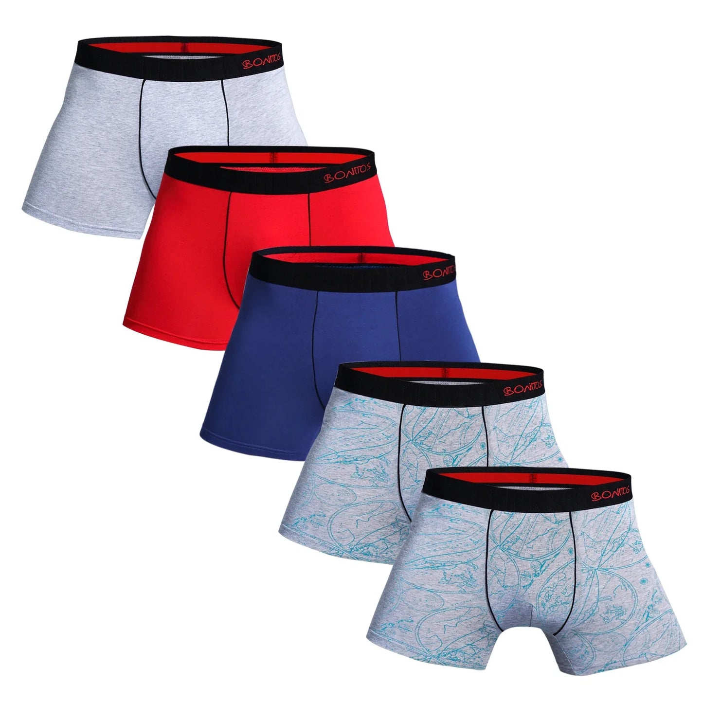 5pcs Pack Cotton Men Underwear Boxers