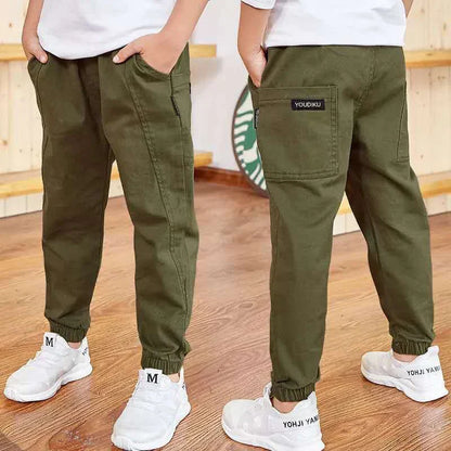 Boys Cotton Cargo Pants