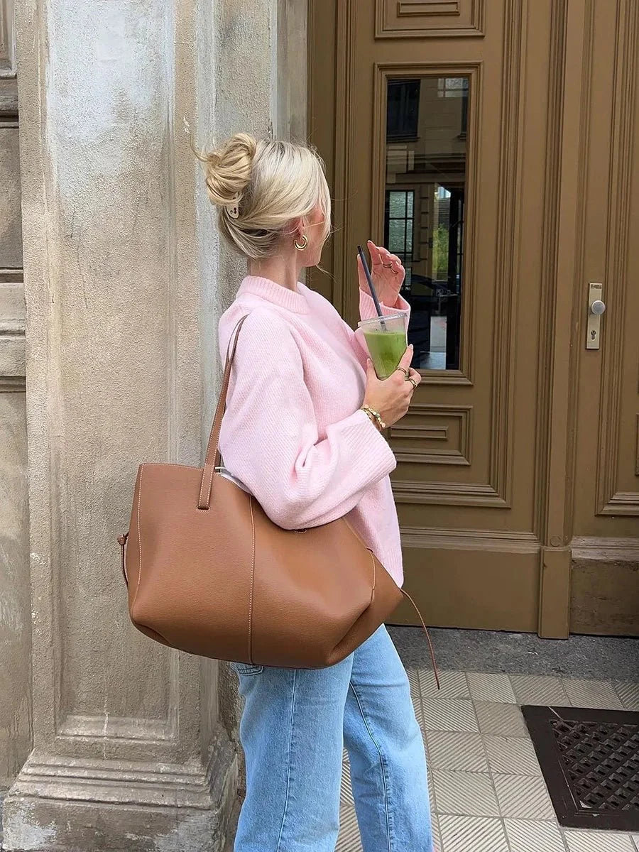 Deidra Crew Neck Pullover Sweater