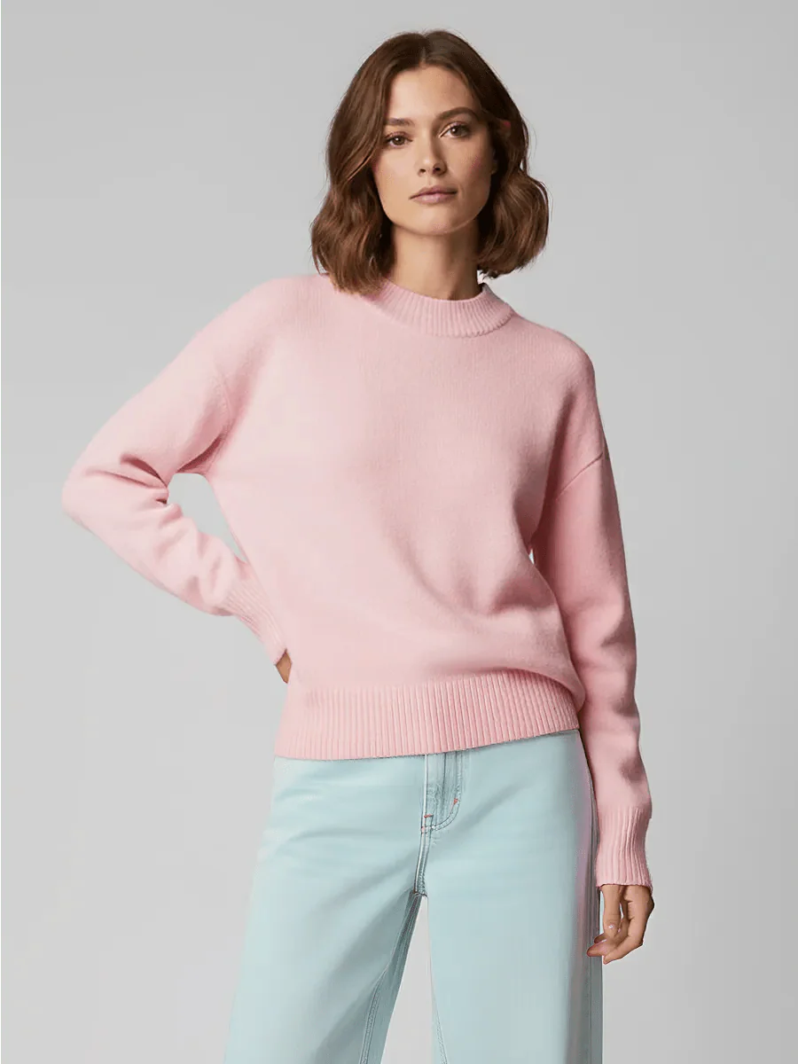 Deidra Crew Neck Pullover Sweater