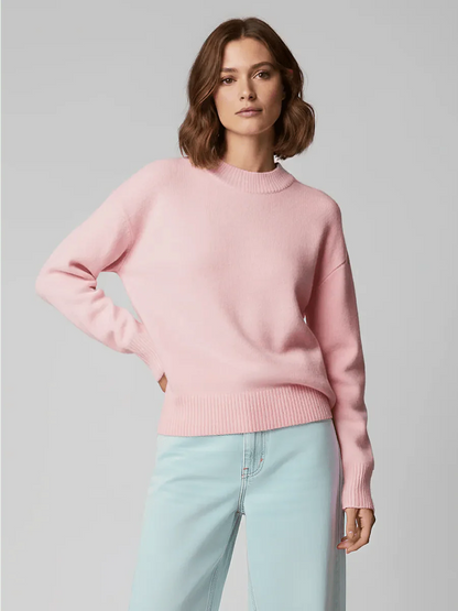 Deidra Crew Neck Pullover Sweater