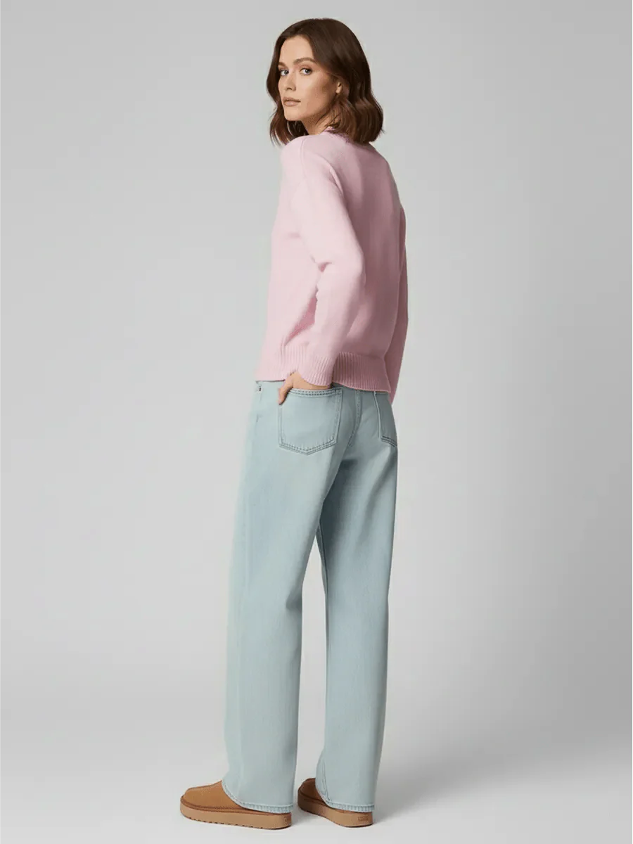 Deidra Crew Neck Pullover Sweater