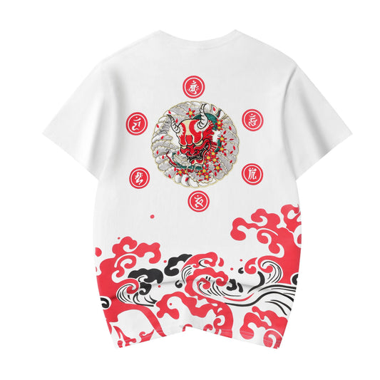 KH772 Red Demon Embroidered Tee