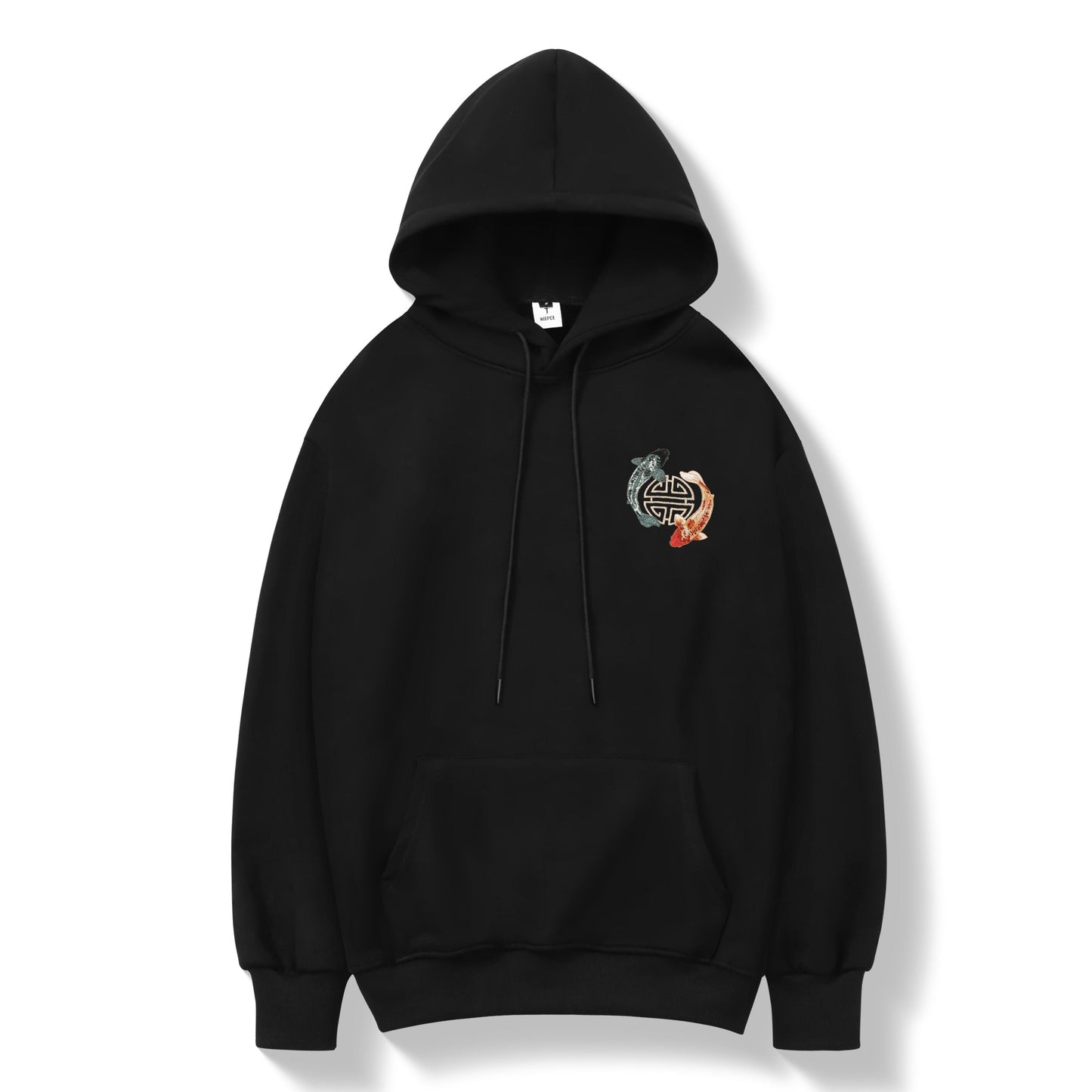 KH9008 YinYang Koi Embroidery Hoodie