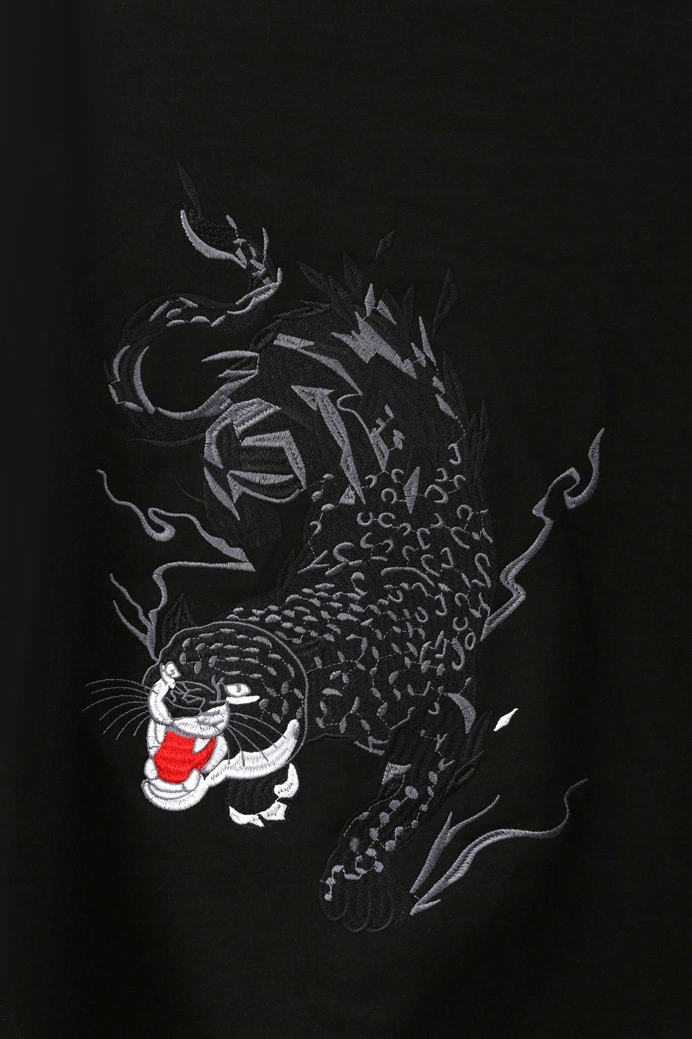 KH9202 Raging Panther Embroidery Hoodie