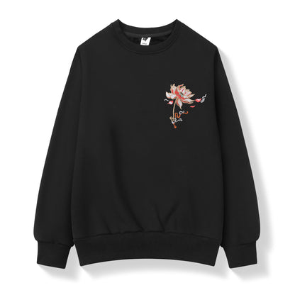 SW9010 Blue Phoenix Embroidery Sweater