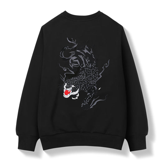 SW9202 Raging Panther Embroidery Sweater